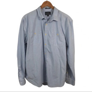 BF512 Lucky Brand Saturday Stretch Button Shirt XL